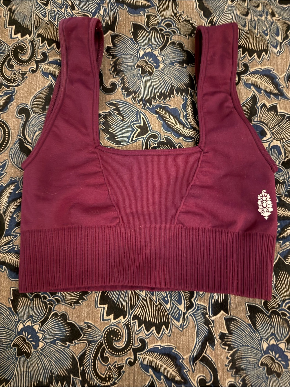 Free people Movement Good Karma Sports Bra Dark Cherry size XS/S BNWOT